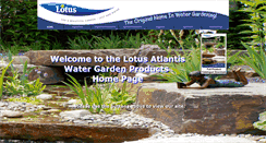 Desktop Screenshot of lotuswatergardenproducts.com